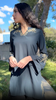 Arzoo Gold  Embellished Long Modest Tunic - Dark Teal - PREORDER (ships in 2 weeks)