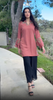 Arzoo Gold  Embellished Long Modest Tunic - Rose - PREORDER (ships in 2 weeks)