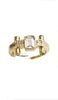 Ema Gold plated Sterling Silver Adjustable Ring with MashaAllah Engraving