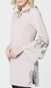 Arzoo Gold  Embellished Long Modest Tunic - Blush - PREORDER (ships in 2 weeks)