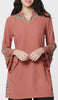 Arzoo Gold  Embellished Long Modest Tunic - Rose - PREORDER (ships in 2 weeks)