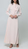 Ayza Modest Long Maxi Dress - Blush