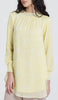 Azadi Essential Long Chiffon Print Modest Tunic - Yellow