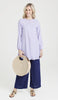 Darya Mostly Cotton Simple Everyday Tunic - Lavender