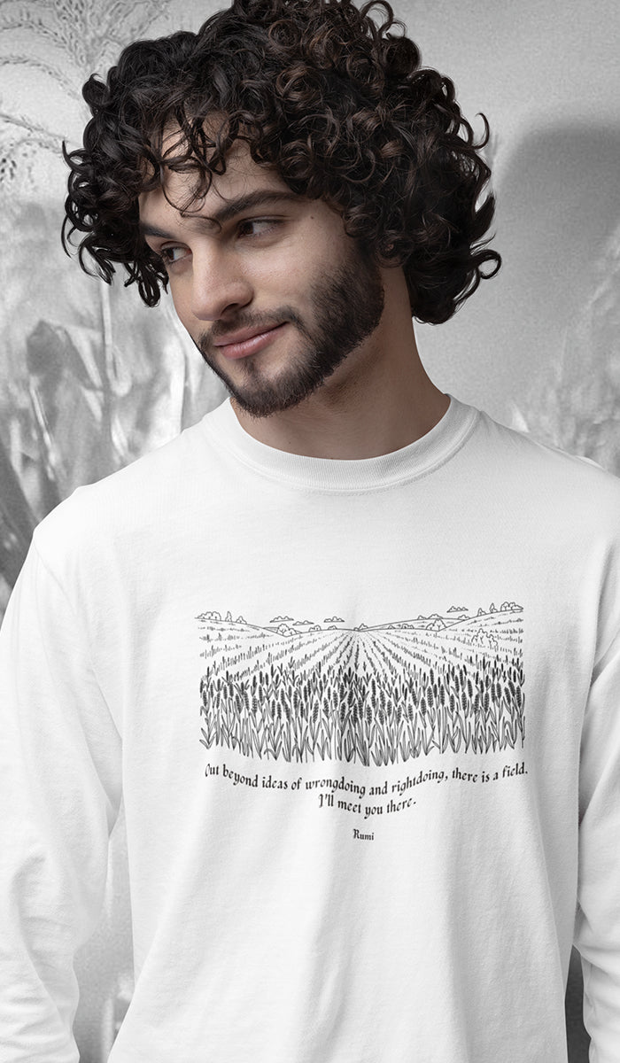 Satr Collection Unisex Eco-Friendly Crewneck Pullover Sweatshirt - Rain