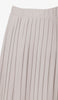 Lulu Pleated Long Maxi Skirt - Latte