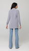 Valia Modest Essential Everyday Blouse - Pearl Gray - FINAL SALE