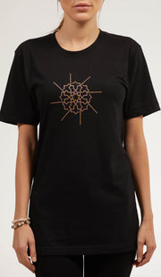 Artsy Fine Short Sleeve Unisex T Shirt - Prism - Black