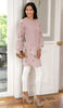 Iman Embroidered Formal Long Modest Tunic - Blush Pink - PREORDER (ships in 2 weeks)