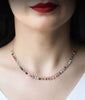 Nour Gold plated Sterling Silver Multicolor Shaker Necklace