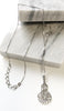 Sterling Silver Contemporary "Blessed Beginning" Bismillah Necklace