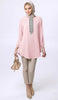 Suroor Embroidered Long Modest Tunic - Dusty Rose - Final Sale