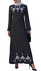 Zaira Embroidered Formal Muslim Evening Dress - Gray