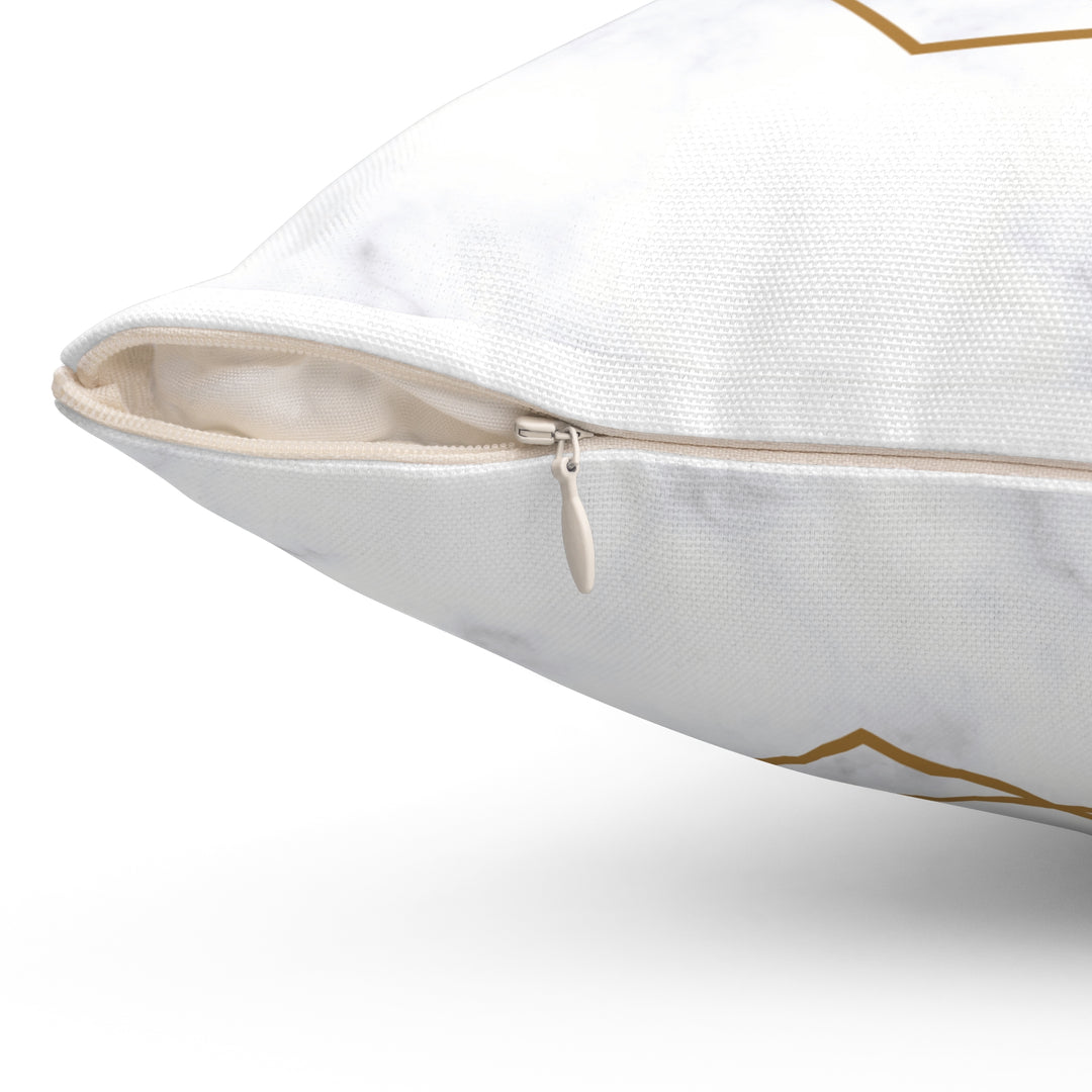 Marble Print Ramadan Kareem / Eid Mubarak Reversible Pillow