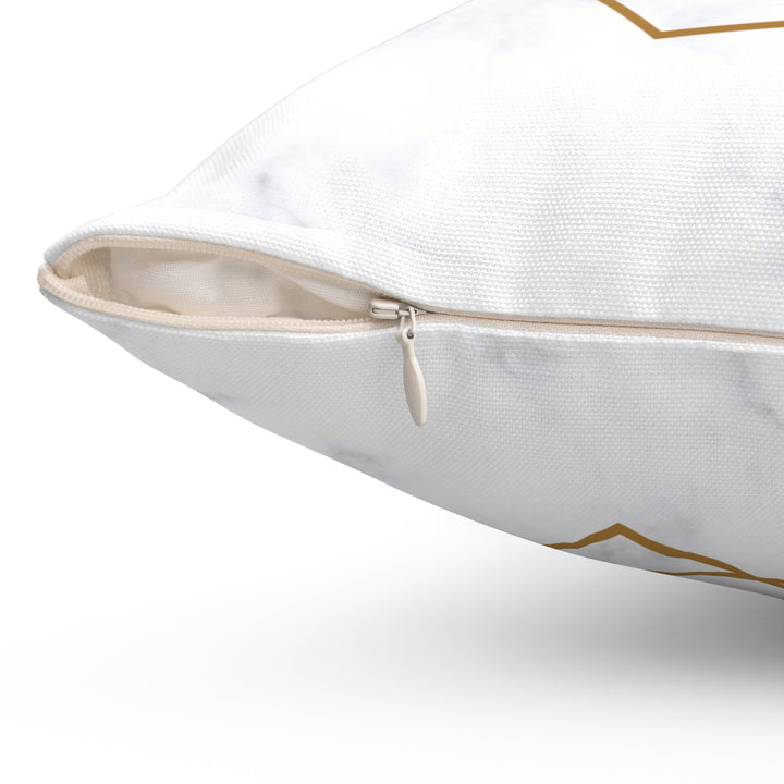 Marble Print Ramadan Kareem / Eid Mubarak Reversible Pillow