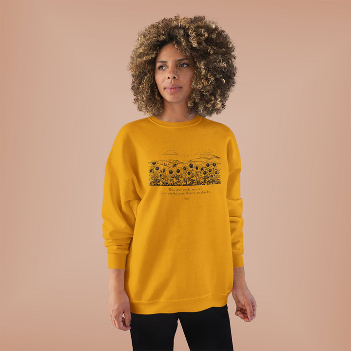 Satr Collection Unisex Eco-Friendly Crewneck Pullover Sweatshirt - Rain