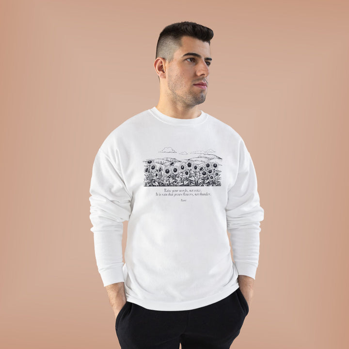 Satr Collection Unisex Eco-Friendly Crewneck Pullover Sweatshirt - Rain