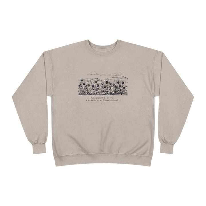 Satr Collection Unisex Eco-Friendly Crewneck Pullover Sweatshirt - Rain