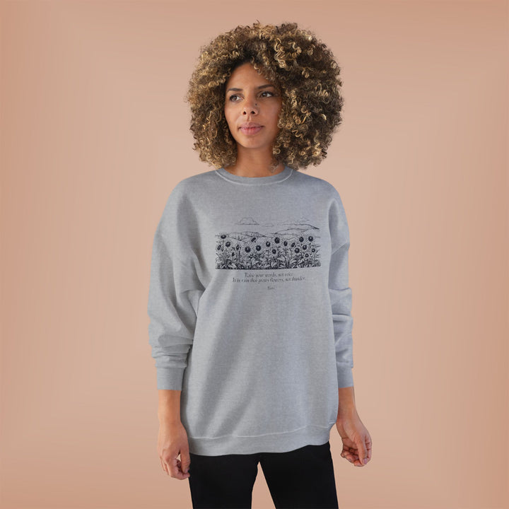 Satr Collection Unisex Eco-Friendly Crewneck Pullover Sweatshirt - Rain
