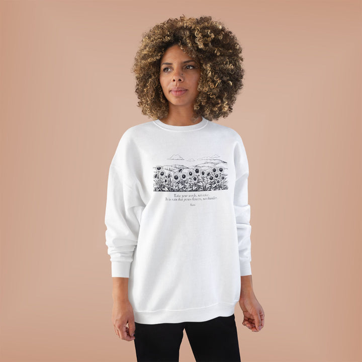 Satr Collection Unisex Eco-Friendly Crewneck Pullover Sweatshirt - Rain