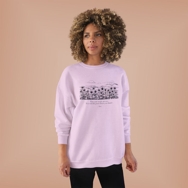 Satr Collection Unisex Eco-Friendly Crewneck Pullover Sweatshirt - Rain