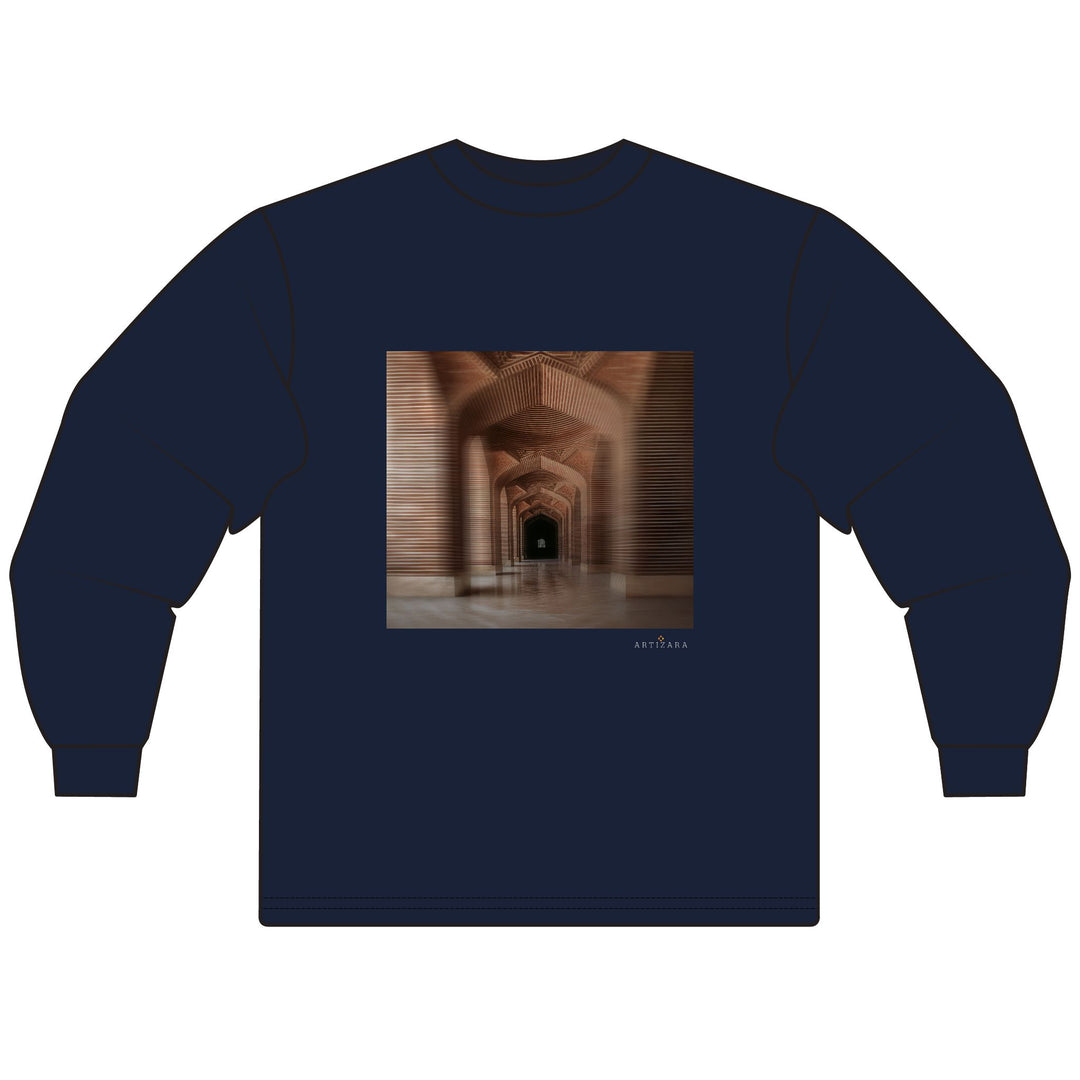 Baab Collection Long Sleeve 100% Cotton T-Shirt - Makli