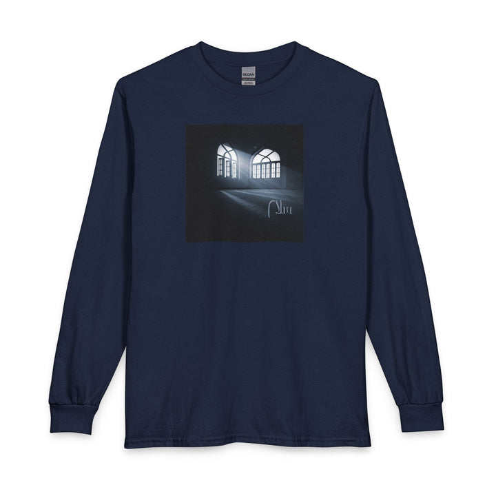 100% Cotton Unisex Long Sleeve Arabic Calligraphy Graphic Tee - "سَلَام" (Peace)