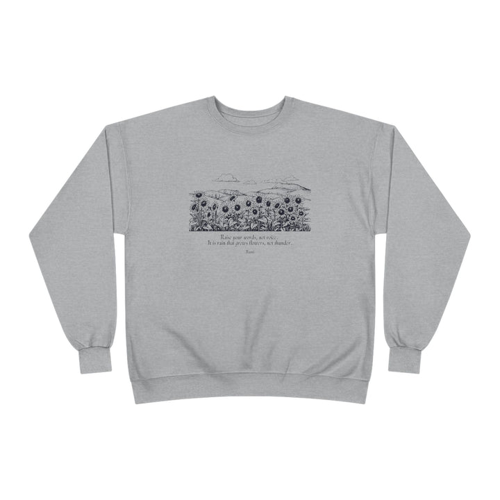Satr Collection Unisex Eco-Friendly Crewneck Pullover Sweatshirt - Rain