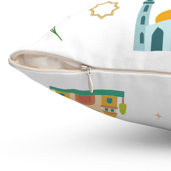 Kids Islamic Emblems Reversible Pillow - Multicolor