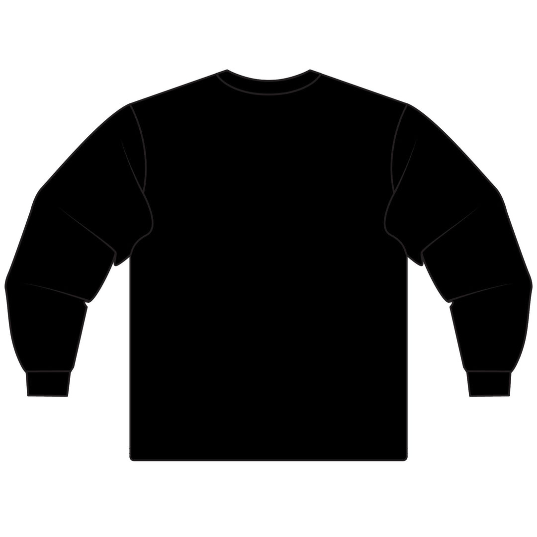 Baab Collection Long Sleeve 100% Cotton T-Shirt - Makli