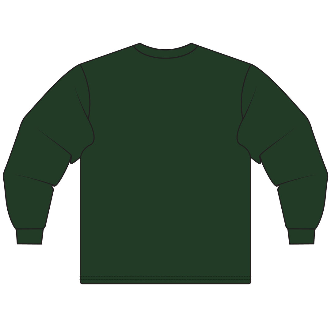 Baab Collection Long Sleeve 100% Cotton T-Shirt - Makli