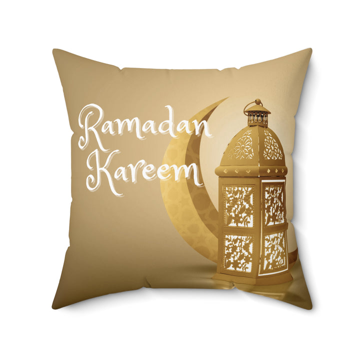 Ramadan Kareem / Eid Mubarak Reversible Pillow - Crescent & Lantern