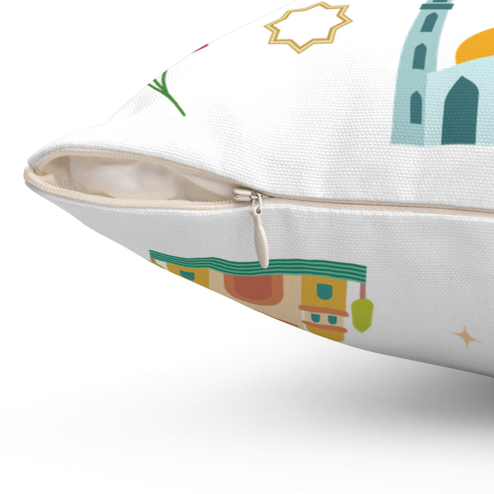 Kids Islamic Emblems Reversible Pillow - Multicolor