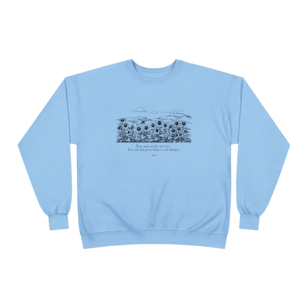Satr Collection Unisex Eco-Friendly Crewneck Pullover Sweatshirt - Rain