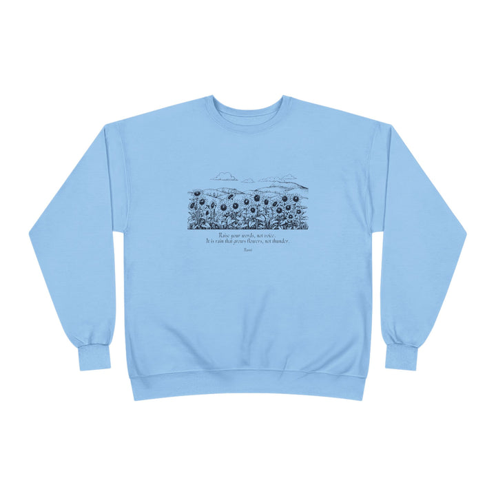 Satr Collection Unisex Eco-Friendly Crewneck Pullover Sweatshirt - Rain