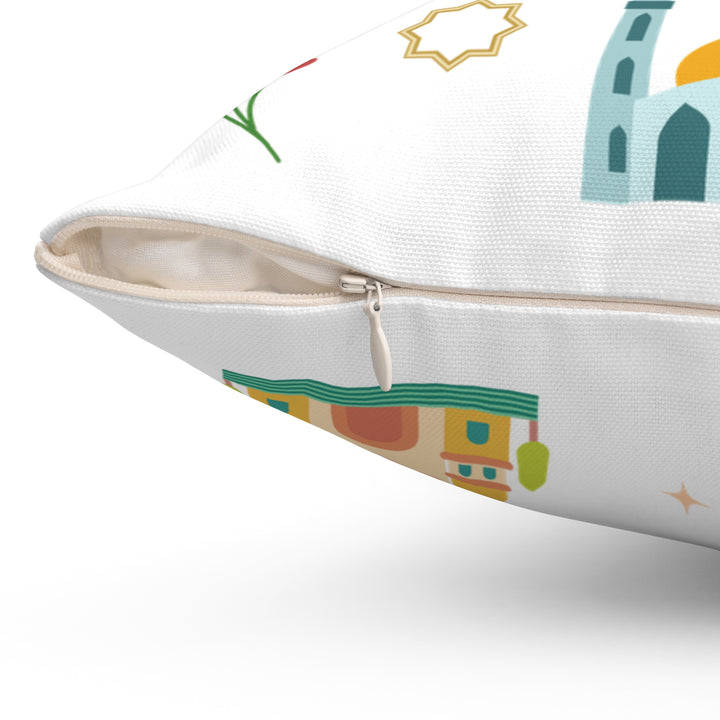 Kids Islamic Emblems Reversible Pillow - Multicolor