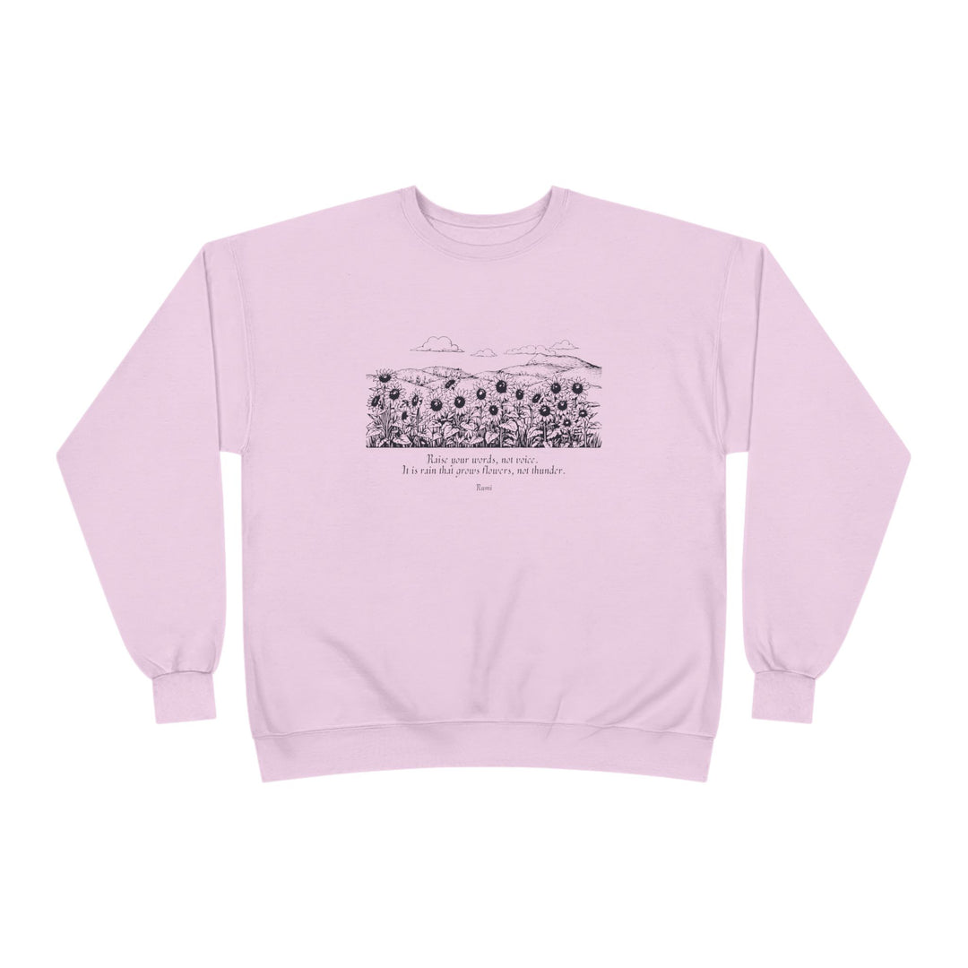 Satr Collection Unisex Eco-Friendly Crewneck Pullover Sweatshirt - Rain