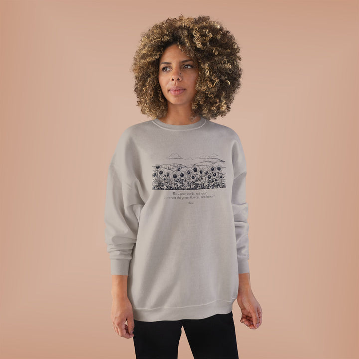 Satr Collection Unisex Eco-Friendly Crewneck Pullover Sweatshirt - Rain