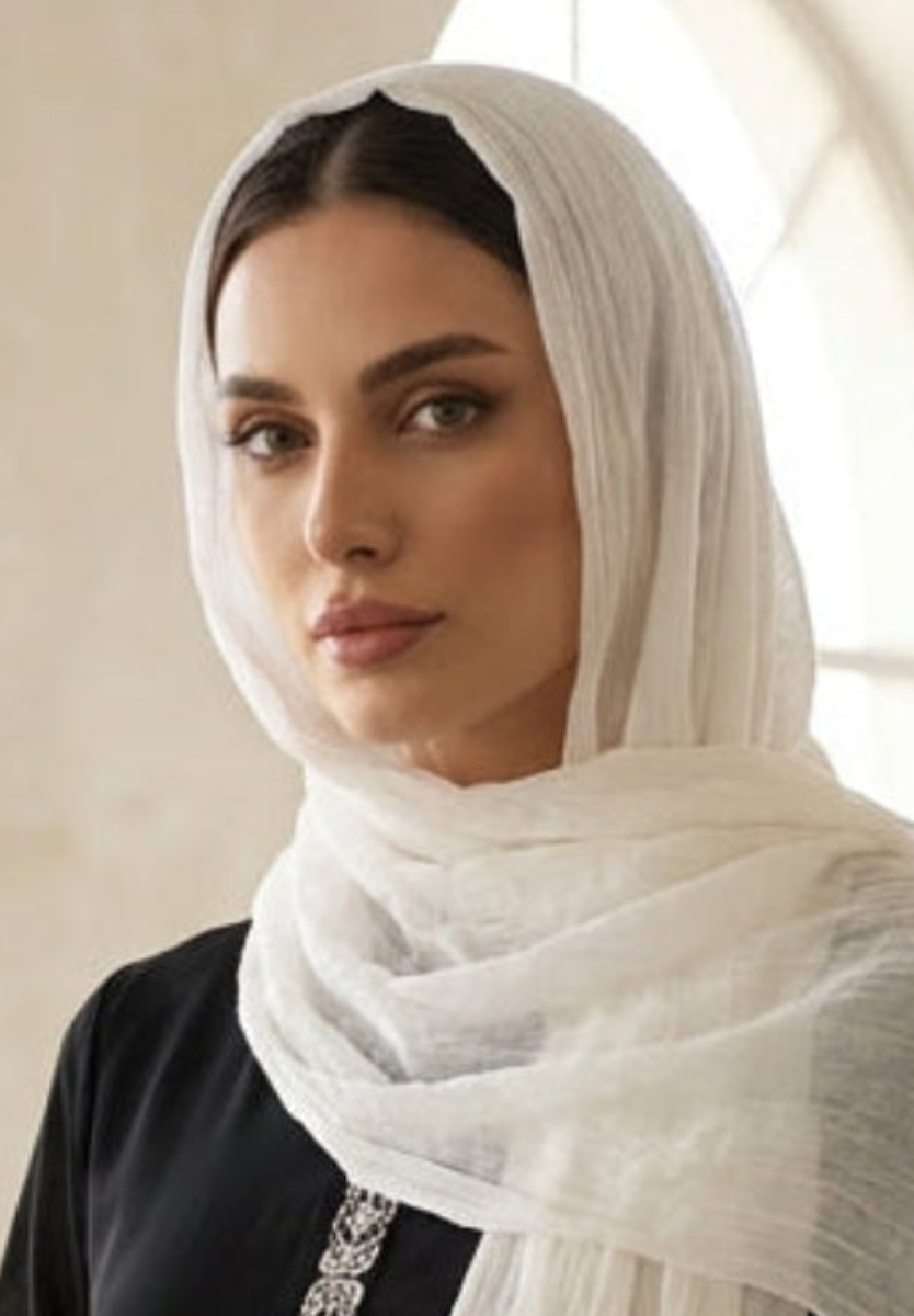 Whisper Drape Super Soft Non-Slip Extra Large Wrap Hijab - Cream