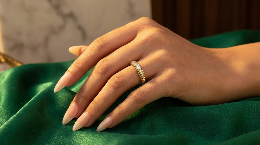 Eden Gold plated Sterling Silver Adjustable Ring with MashaAllah Engraving