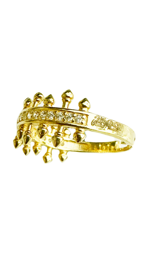Ezra Gold plated Sterling Silver Adjustable Ring with MashaAllah Engraving
