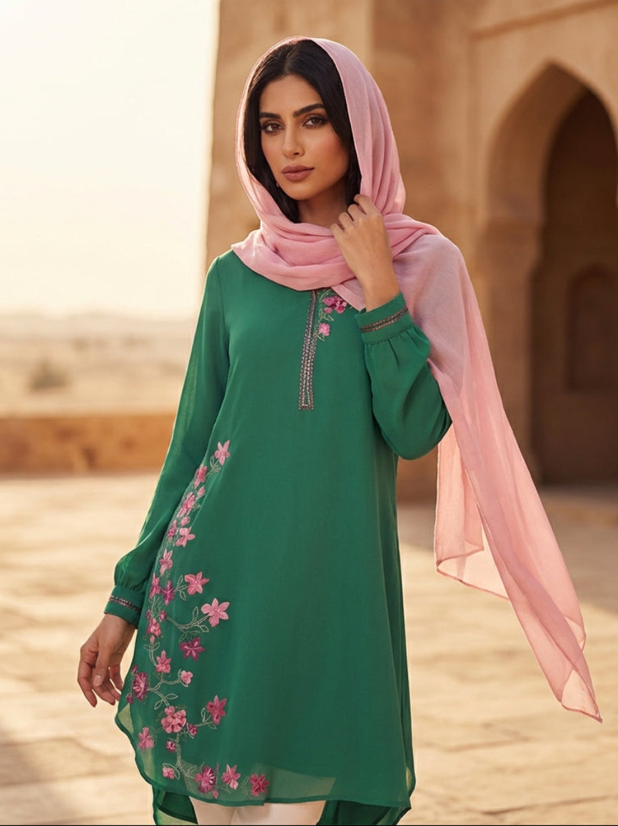 midi dress hijab Floral Dresses