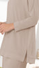 Chemise ample à manches chauve-souris Marvi - Latte