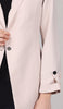 Maya Long Light Comfy Blazer Jacket - Cream