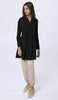 Naseem Pleated Mostly Cotton Tunic Dress - Black