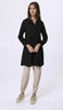 Naseem Pleated Mostly Cotton Tunic Dress - Black - PREORDER (ships in 2 weeks)