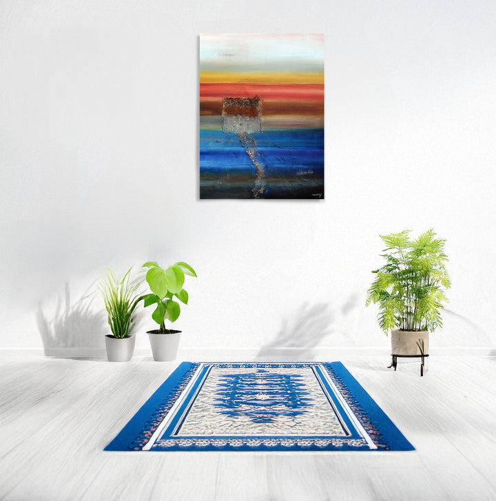 Of the Earth (Kaaba) Mounted Ready to Hang Islamic Canvas Art