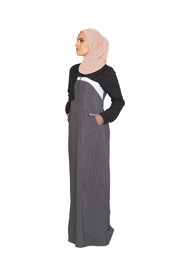 One Piece Stretch Sports Hijab - Blush