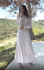 Ayza Modest Long Maxi Dress - Cream