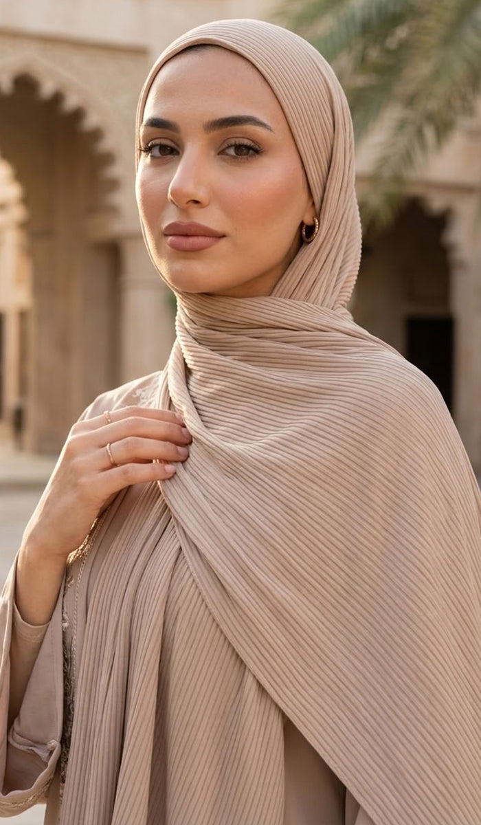 Shea Everyday Essential Bamboo Stretch Hijab - Mocha